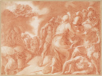 A+ 044
<br/>
Opstand op Ithaka door Odysseus neergeslagen
<br/>
<em>Primaticcio, Francesco (1504-1570) - kopie naar</em>